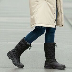 Time and Tru Women’s Black Winter Snow Boots Temperature Rated -5°F Sz 10 | NWT